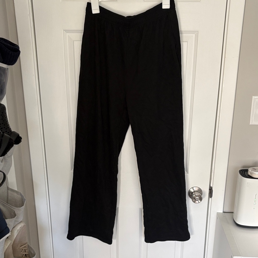 Black Wide Leg Sweatpants